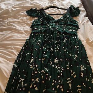 Self portrait green dress